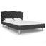 Lit Design Baroque Simple Adulte 120 200 Cm Style Classique Elegant Sommier Inclus Tissu Bois Pieds En Acier Gris Fonce Achat Vente Structure De Lit Structure De Lit Cdiscount