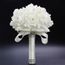 Blanc La Tenue Bouquet De Mariée De Fleurs Bulle Simulation De Mariage
