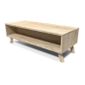 Table Basse Scandinave Rectangulaire Viking Bois Brut A Peindre