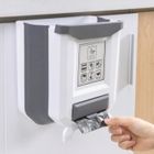 BRAND Kalavika Bacs à ordures de Cuisine Kitchen Poubelle Suspendu Pliable pour Voiture Bureau Domicile, 8L, Gris