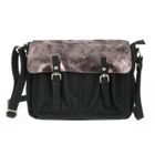 Sac A Bandoulière Porté Epaule Femme - Flora Co Paris - Noir - Synthétique - Rabat - Verni