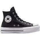 Baskets à plateforme Converse Chuck Taylor All Star Lift Leather High Top, Noir, Mixte