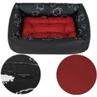 SuperKissen24 Panier pour Chien - Lit pour Chien - Apaisant - Taille M - Marron - Mouton