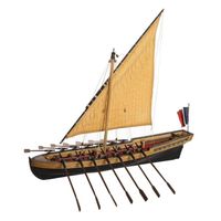 Maquette bateau en bois - Le Bucentaure - Naval - Pour enfant garçon - 480 x 435 x 355/110 mm