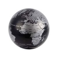 Balvi Globe terrestre Magic Couleur noir Giratoire 360º Plastique PS 14cm