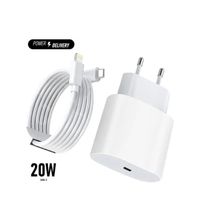 Chargeur Rapide 20W + Cable 1M pour Apple iPhone