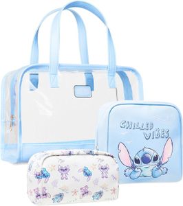 TROUSSE DE TOILETTE  Trousse de Toilette Stitch Ensemble 3 Pcs Pochette