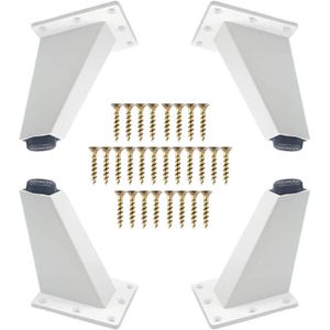 LIUZHUJ 8 Pièces Pied Meuble Reglable M8×80, Pied pour Meuble