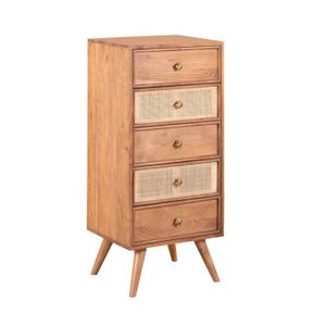 Meuble d'appoint 4 tiroirs DETROIT 30 cm chiffonnier pour entrée salle de bain design industriel - Achat & prix