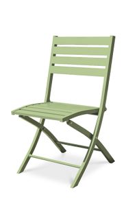 FAUTEUIL JARDIN  Chaise de jardin pliante en aluminium vert lagune