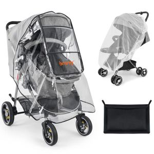 Poussette Landau et Poussettes Baby Housse de Pluie Transparente Pour Buggy Bouclier Météo de Voyage Résistant à la Pluie Résistant à la Poussière Matériau EVA Sûr Baby Housse de Pluie 