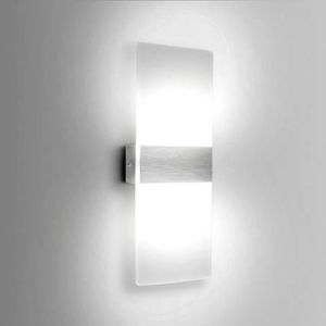 APPLIQUE   6W Moderne Aluminium LED Applique Murale Interieur Éclairage Mural Lumières pour Cuisine Escalier Chambre Blanc