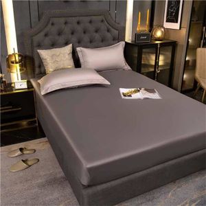 Drap de lit imperméable en coton adapté pour la housse de matelas avec bande élastique Protecteur de lit Feuille dhôpital Anti acariens 