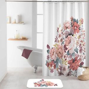 LESOLEIL Rideau de douche étanche anti-mousse impression en polyester 180x200cm pour salle de bain
