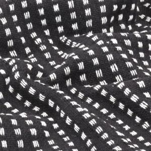 COUVERTURE - PLAID Couverture coton à carrés 125 x 150 cm Noir HILILA