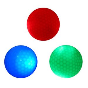 BALLE DE GOLF 3Pcs Glow In Dark LED Golf Ball Night Golf Sports 