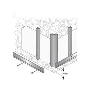 BARDAGE - CLIN Profil de départ en aluminium pour bardage MCCOVER - L: 270 cm - l: 3 cm - E: 8 mm - Aluminium brut