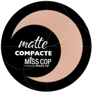 FOND DE TEINT - BASE Miss Cop - Poudre matifiante avec miroir & éponge 