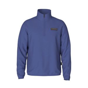 POLAIRE DE SPORT Sweat-shirt polaire demi-zippé Napapijri Laato - Homme - Bleu mazarine - Montagne - Manches longues