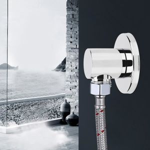 PIÈCE SANITAIRE PLOMB. Connecteur de tuyau de douche en laiton QIILU - Accessoire mural pour salle de bain - G1/2in