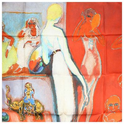 Brochier Soieries 1890 - Carré 90 - Van Dongen Amusement - Multicolore - Femme