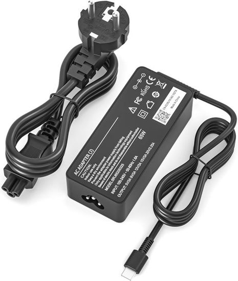 Caricabatterie USB-C 65W Per Dell Latitude, XPS, Chromebook E HP – Compatibile Con Modelli 2020-2025 - 3