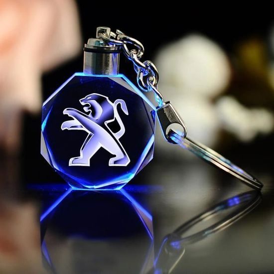 Porte-clés Voiture Peugeot - Logo Officiel, Design Durable, Cadeau Idéal Pour Homme Ou Femme