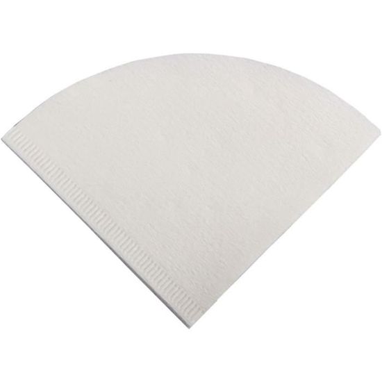 EDESIA ESPRESS - 100 Filtres à Café Coniques En Papier Blanc Taille 2 | Compatibles Machines Filtre