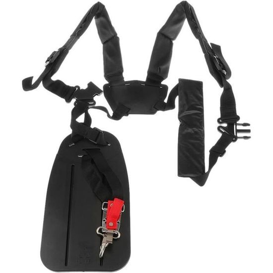 Harnais De Portage Pour Débroussailleuse/coupe-bordures - Bretelles Réglables, Dos Respirant, Noir