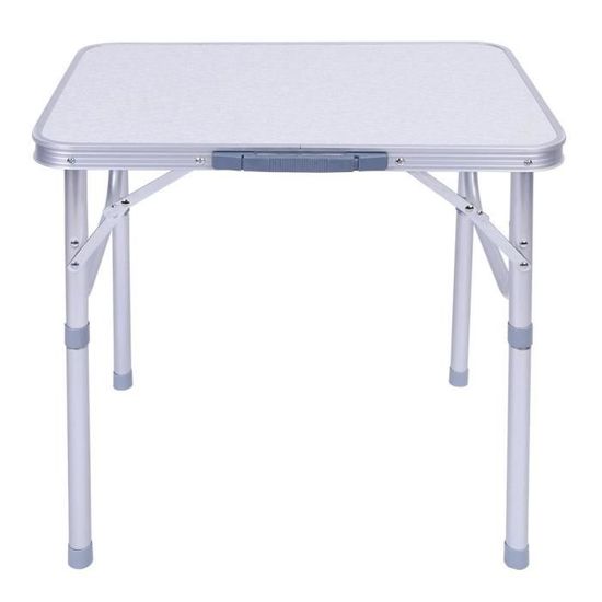 ANDJP  Table pliante, 1pc support de bureau de table pliante réglable en alliage d'aluminium pour pique-nique de jardin en plein air