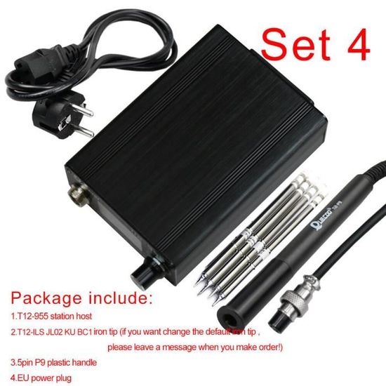 Station De Soudage T12 Numérique 72 W - Chauffage Rapide, Température Réglable 200-450°C, écran LCD - 1