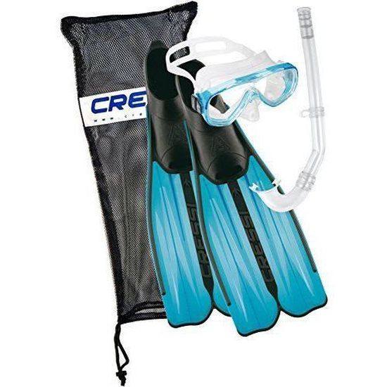 Cressi Rondinella Bag – Kit Plongée/snorkeling Avec Palmes, Masque Et Tuba, Sac Inclus