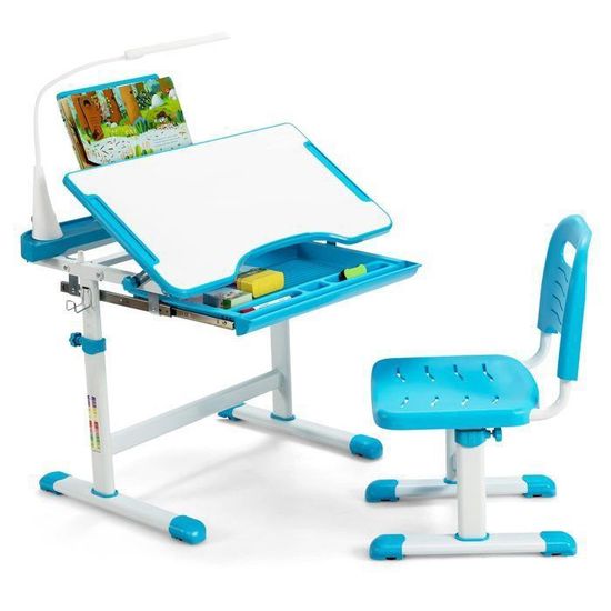 Lampe De Bureau LED Bleue – Design Moderne, 14x50 Cm, éclairage Décoratif Pour Chambre, Salon, étude