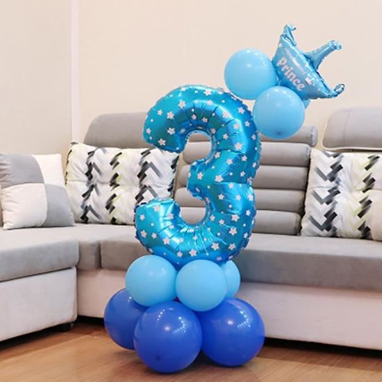 LOOK-6 Ans enfant garçon fille fête d'anniversaire décor Ballon de papier  d'aluminium de 32 pouces - Cdiscount Maison