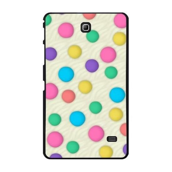 Coque Pour Samsung Galaxy Tab 4 7 Pouces Pois Fond D