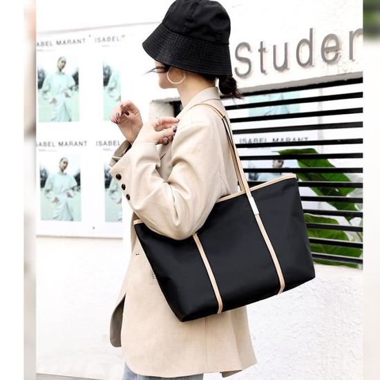Sac à Main Femme Grande Capacité - Cuir Synthétique - Style Coréen - Pour Travail, Quotidien