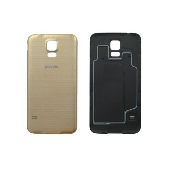 Cache Arrière Noire Galaxy S5 (G900F) Or