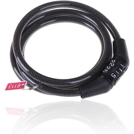 Lot De 2 Antivols Vélo Câble Résistant 10mm X 36" - Avec 2 Clés - Couleur VERT - Protection Anti-vol Renforcée