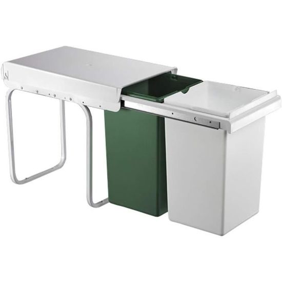 Poubelles et poubelles de bureau verts pour la maison
