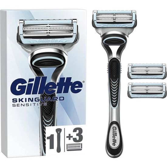 Recharge 10 Lames Gillette SkinGuard Sensitive - Pour Peau Sensible - Neuf