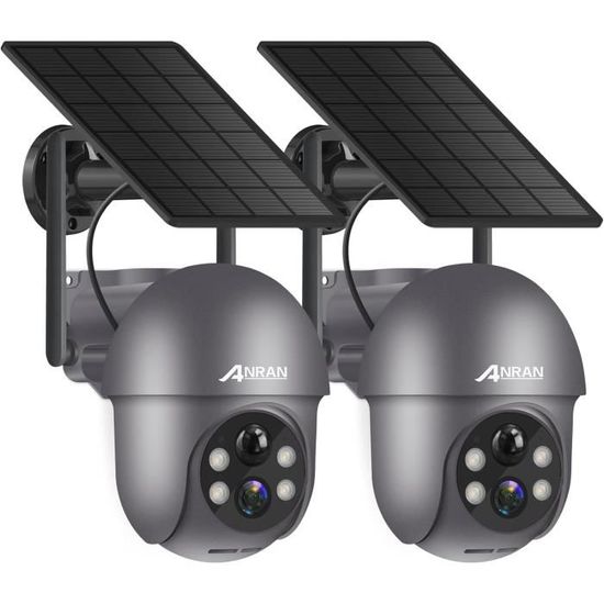 Caméra Wi-Fi Extérieure BOOOX - Surveillance PTZ 360°, Batterie Et Solaire, Vision Nocturne Couleur, Audio Bidirectionnel - 2.4 GHz