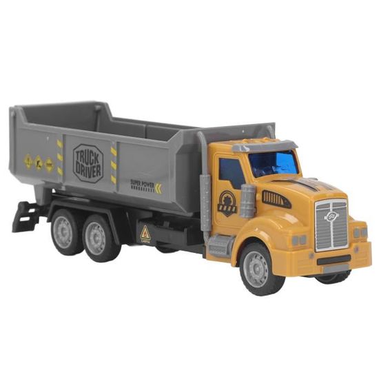 Camion à Benne Basculante Jaune 40cm Avec Lumières Et Sons - Jouet Chantier Enfant
