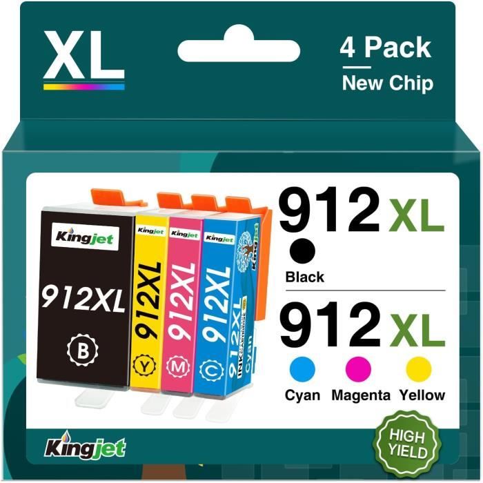 Cartouches D'encre Compatibles HP 901 XL - ENCRE4U - Neuf Pour Imprimantes OfficeJet