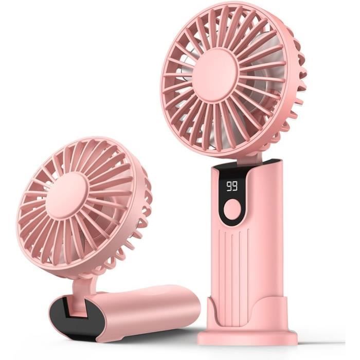 Mini Ventilateur Pliable 3 En 1 GAIATOP - Batterie 2000mAh USB Rechargeable 17H Refroidissement