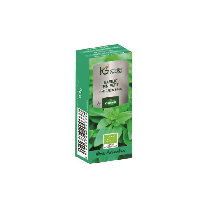 KITCHEN GARDENING by Vilmorin Basilic vert fin BIO pour jardin d'intérieur
