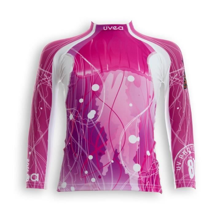UVEA Teeshirt rashguard anti UV 80+ maillot manches longues INDIANA - Taille 2/4 ans - Imprimé jellyfish