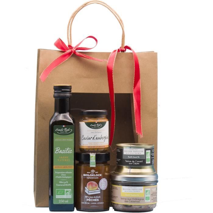 Panier gourmand -Douce France- certifié BIO, épicerie de qualité sucrée et salé 100% française
