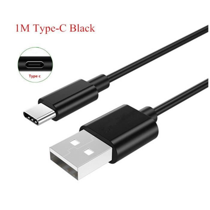 Câble Micro USB type c pour recharge rapide et recharge rapide, 1M, cordon de chargeur pour téléphone Xi 1m type c cable -NINC5054