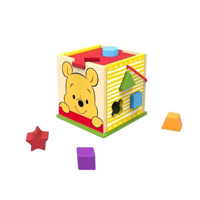 Disney - Cube Winnie l'Ourson et blocs en bois - 12 pcs