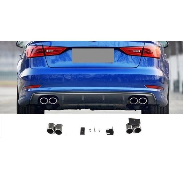 Embouts de silencieux d'échappement Tail Pipes Pour Audi A3 8V Berline Sportback Coupe 12-17 S3 Design